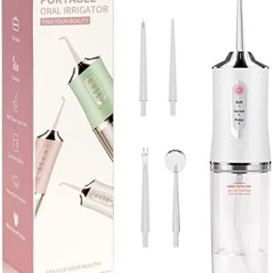 Irrigador Bucal Portatil - Irrigador Dental con3 Modos, IPX7 Impermeable Limpieza Dientes,