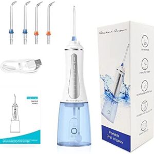 Richard Bergendi 5 modos, irrigador oral inalámbrico, chorro de agua dental recargable