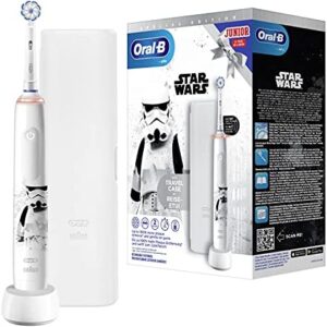 Oral-B Junior - Cepillo de dientes eléctrico para niños a partir de 6 años, 2 modos de