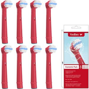 YanBan - 8 cabezales de cepillo de dientes para niños para Oral b, cabezales de repuesto