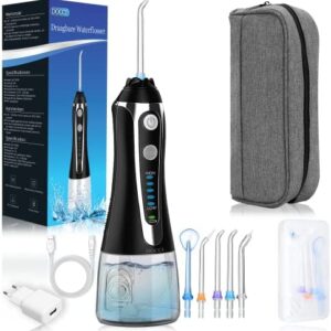 Irrigador dental portátil irrigador buccal recargable – Docci (Negro)