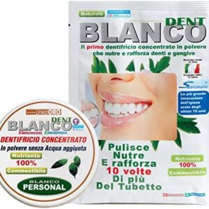 Blancodent Pasta de Dientes Sin Flúor en Polvo y Enjuague Bucal Natural Pasta de Dientes