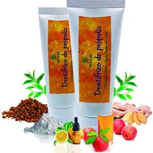 Pack x 2 Pasta de dientes natural 100g c/u. El própolis actúa como regenerador y