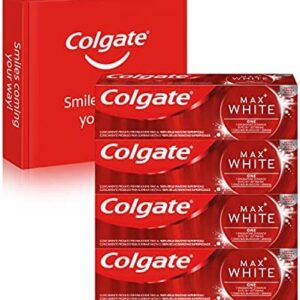 Colgate Max White One, Pasta de Dientes Blanqueante, 1 Tono Más Blancos en 1 Semana, Pack