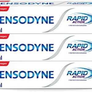 Sensodyne Rapid Action Pasta de Dientes con Flúor para Dientes Sensibles, Alivio Rápido de