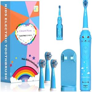 Cepillo de dientes eléctrico sónico para niños, cepillo de dientes sónico para niños y