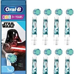 Oral-B Kids Recambios para Cepillo de Dientes Eléctrico de Niños, Pack de 8 Cabezales, con