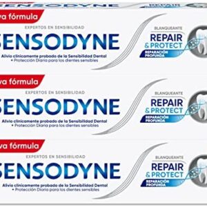 Sensodyne Repair & Protect Pasta de Dientes Blanqueante, Alivio para Dientes Sensibles,