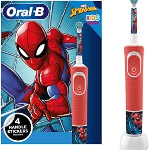 Oral-B Kids - Cepillo de dientes eléctrico para niños, 1 cabezal, 4 pegatinas de