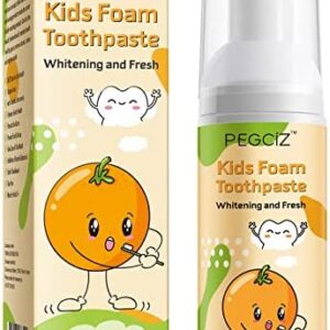 Pasta De Dientes Para Niños En Espuma Con Sabor a Frutas, fórmula Natural Bajo flúor,