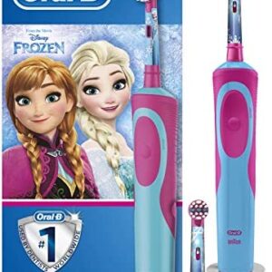 Oral-B Niños Cepillo De Dientes Eléctrico, 1 Mango De Frozen De Disney Recargable Con