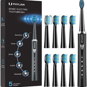 Cepillos de Dientes Electricos Sónico Adultos - Carga Rápida 3 Horas y Utilizar por 60