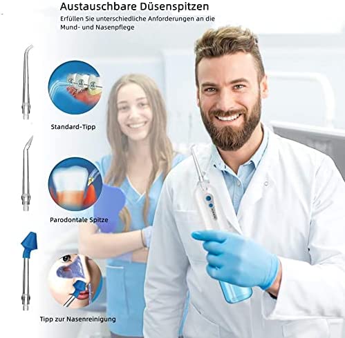 GEEDIAR Irrigador Bucal, Irrigador Dental Portátil USB Recargable Eléctrico Inalámbrico - Imagen 3