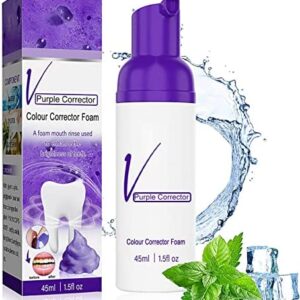 V34 Colour Corrector Foam,Corrector de color V34,Pasta de Dientes Blanqueante,Purple Foam