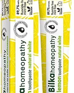 La homeopatía Bilka, pasta de dientes homeopática con xilitol, sabor a limón, fluoruro