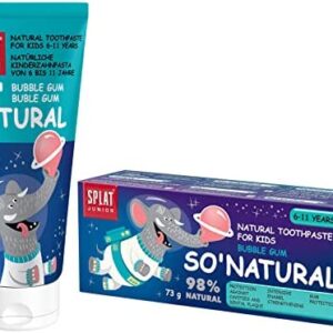 SPLAT JUNIOR Pasta de Dientes Natural para Niños de 6 - 11 Años Protección Contra la