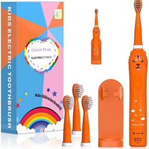 Cepillo de dientes eléctrico sónico para niños, cepillo de dientes sónico para niños y