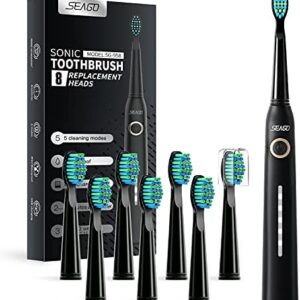 Cepillo de dientes eléctrico sónico, cepillo de dientes sónico seago puede blanquear los
