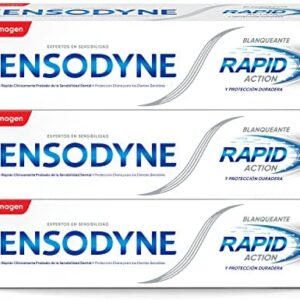 Sensodyne Rapid Action Pasta de Dientes Blanqueante para Dientes Sensibles, Alivio Rápido