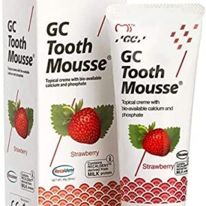 GC Tooth Mousse Pasta de dientes 35 ml de fresa, Pack de 2 (2x 35ml)