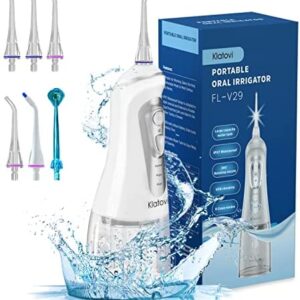 Irrigador Bucal Portatil Profesional, Irrigador Dental USB Recargable 320ml con 9