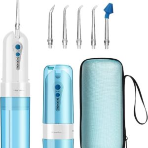 GEEDIAR Irrigador Bucal, Irrigador Dental Portátil USB Recargable Eléctrico Inalámbrico