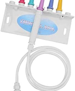 Irrigador Oral No Eléctrico Grifo para el Hogar Ducha Hilo Dental 5 Puntas de Chorro de