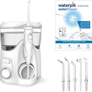 Waterpik Ultra Plus - Irrigador dental con 5 puntas y sistema avanzado de control de