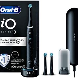 Oral-B iO10 Cepillo de Dientes Eléctrico con Mango Recargable, Tecnología Mangnética iO, 3