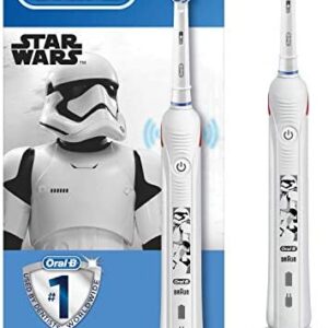 Oral-B Junior Cepillo de Dientes Eléctrico con Mango de Star Wars Recargable, Tecnología