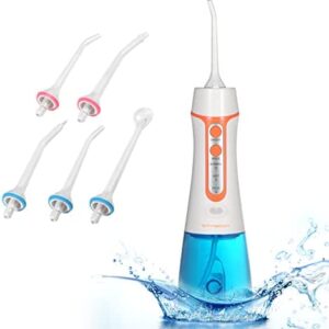 Irrigador Bucal Portatil Profesional 300ML, Irrigador Dental Recargable Impermeable IPX7