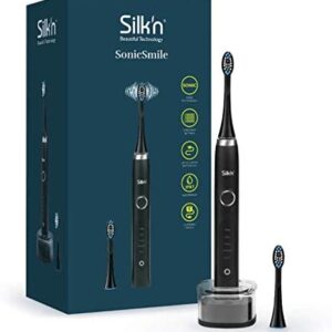 Silk'n SonicSmile Black - Cepillo de dientes eléctrico para dientes limpios y blancos,