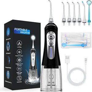 NBGRLVS - Hilo dental portátil para dientes, irrigador dental inalámbrico profesional para