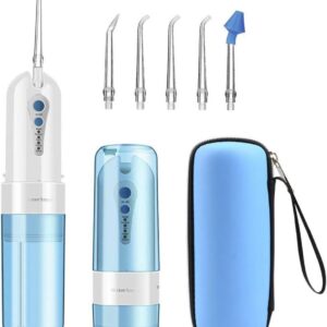 MSQL Irrigador Oral Flosser de Agua Potable Limpiador Dental Recargable con 4 Modos 5