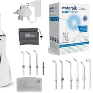 Waterpik Irrigador Inalámbrico Avanzado + Ultra Irrigador de Sobremesa Profesional con