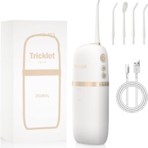 Irrigador dental de agua para dientes, irrigador bucal inalámbrico con 4 modos y 3
