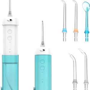 Irrigador bucal inalámbrico, mini, limpiador interdental eléctrico con 5 modos de limpieza