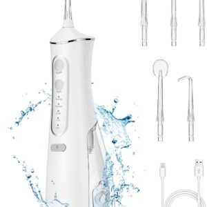 Irrigador Dental Portatil, Irrigador Bucal Profesional Inalámbrico con 5 Boquillas 4