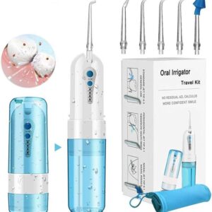 KELUNIS Flosser De Agua Inalámbrico, Portátil Recargable Irrigador Oral con 4 Modos 5