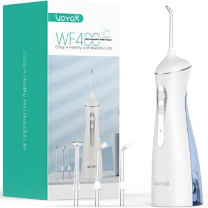 VOYOR-HEALTH Irrigador Dental, Irrigador Bucal Portatil con Múltiples Modos, IPX7