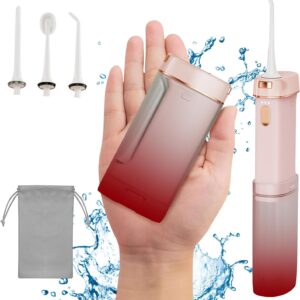 FIRE BULL Irrigador Bucal, Limpiador Dental Eléctrico Portátil con 3 Modos de Limpieza,