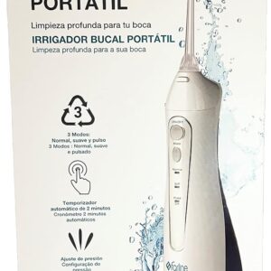 Farline Irrigador Bucal Portátil Dental Inalámbrico inteligente Recargable con un Tanque