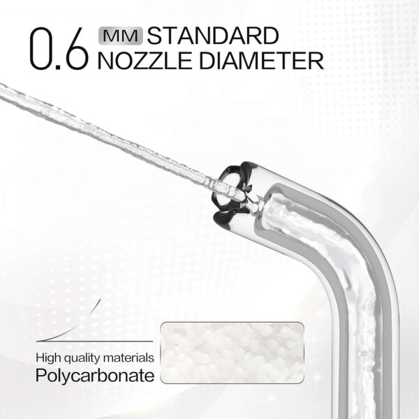 4 puntas de repuesto tipo estándar para SYNHOPE Mini hilo dental portátil de agua - Imagen 3