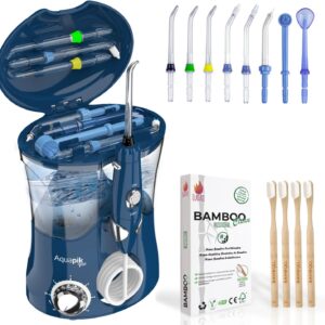 Aquapik Pro X, Irrigador Dental Profesional. Incluye: 8 Boquillas, 10 Niveles de Potencia.