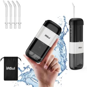 Irrigador dental de agua [mini irrigador oral portátil inalámbrico] Púa de dientes, tanque