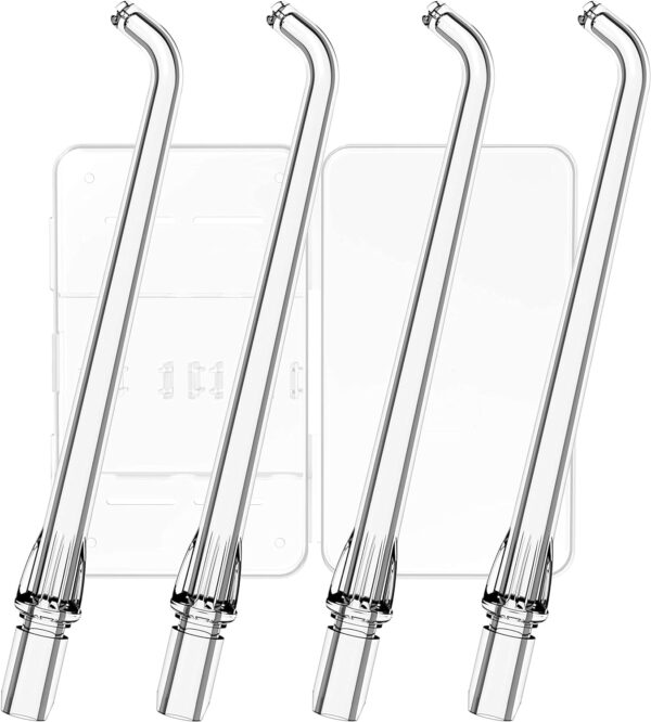 4 puntas de repuesto tipo estándar para SYNHOPE Mini hilo dental portátil de agua