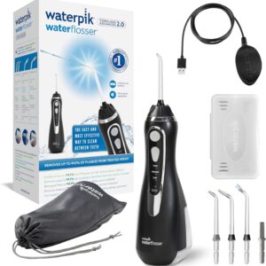 Waterpik Advanced - Hidropulsor dental inalámbrico, chorro dental portátil recargable con